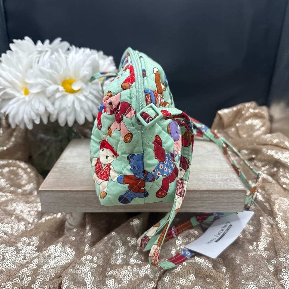 Vera Bradley Toasty Teddies Crossbody Purse. Cotton, Washable - Picture 2 of 5